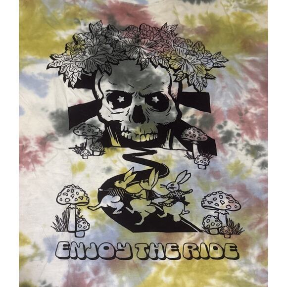 Empyre shirt womens M tiedie punk rock Emo gothic rockroll freedom skull hippie - Picture 2 of 5